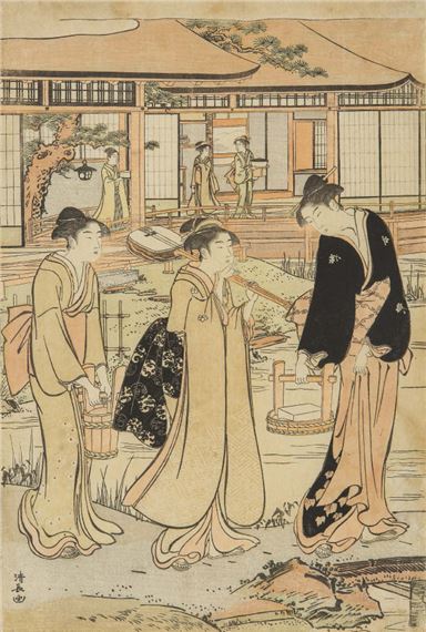 Three Beauties by Torii Kiyonaga