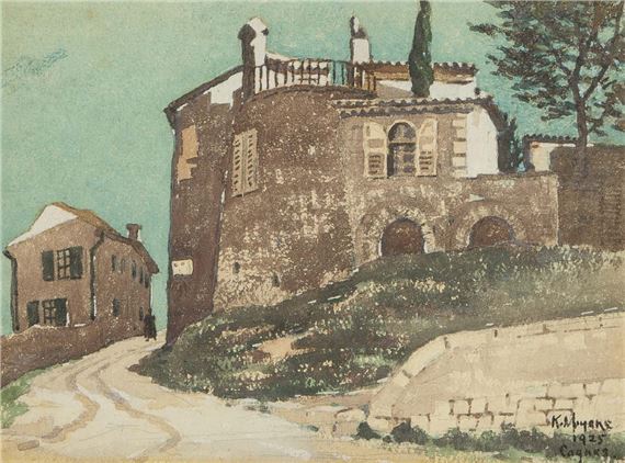 Cagnes by Kokki Miyake, 1925
