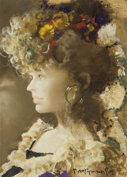 Artwork by Takehiko Miyanaga, Woman, Made of oil on canvas