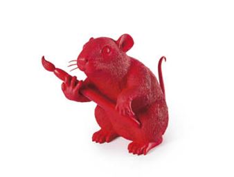 バンクシー LOVE 事切れ RAT（RED Ver.）