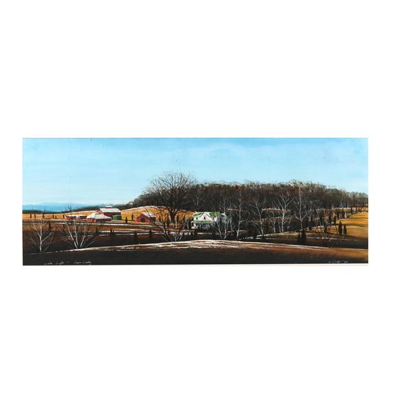 Winter Light - Lower Valley by William Dunlap, 1987