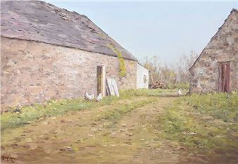 COUNTY ANTRIM FARMYARD - Wilfred J. Haughton