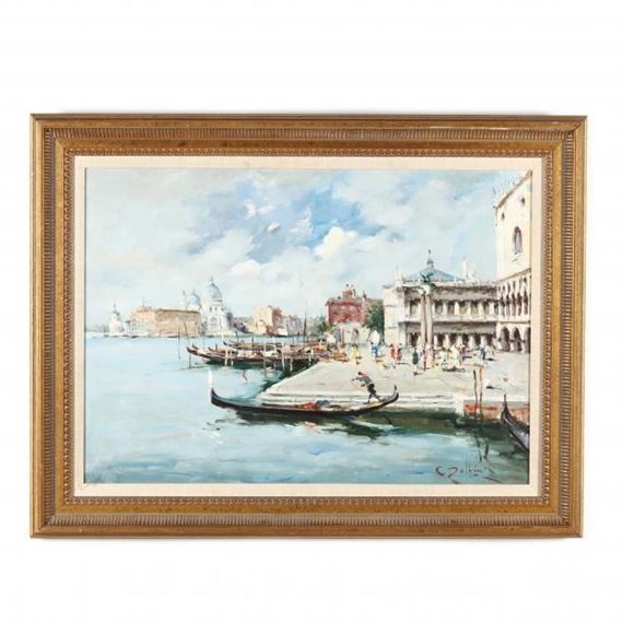 Impressionist Style Venetian Scene - C. Dolfin