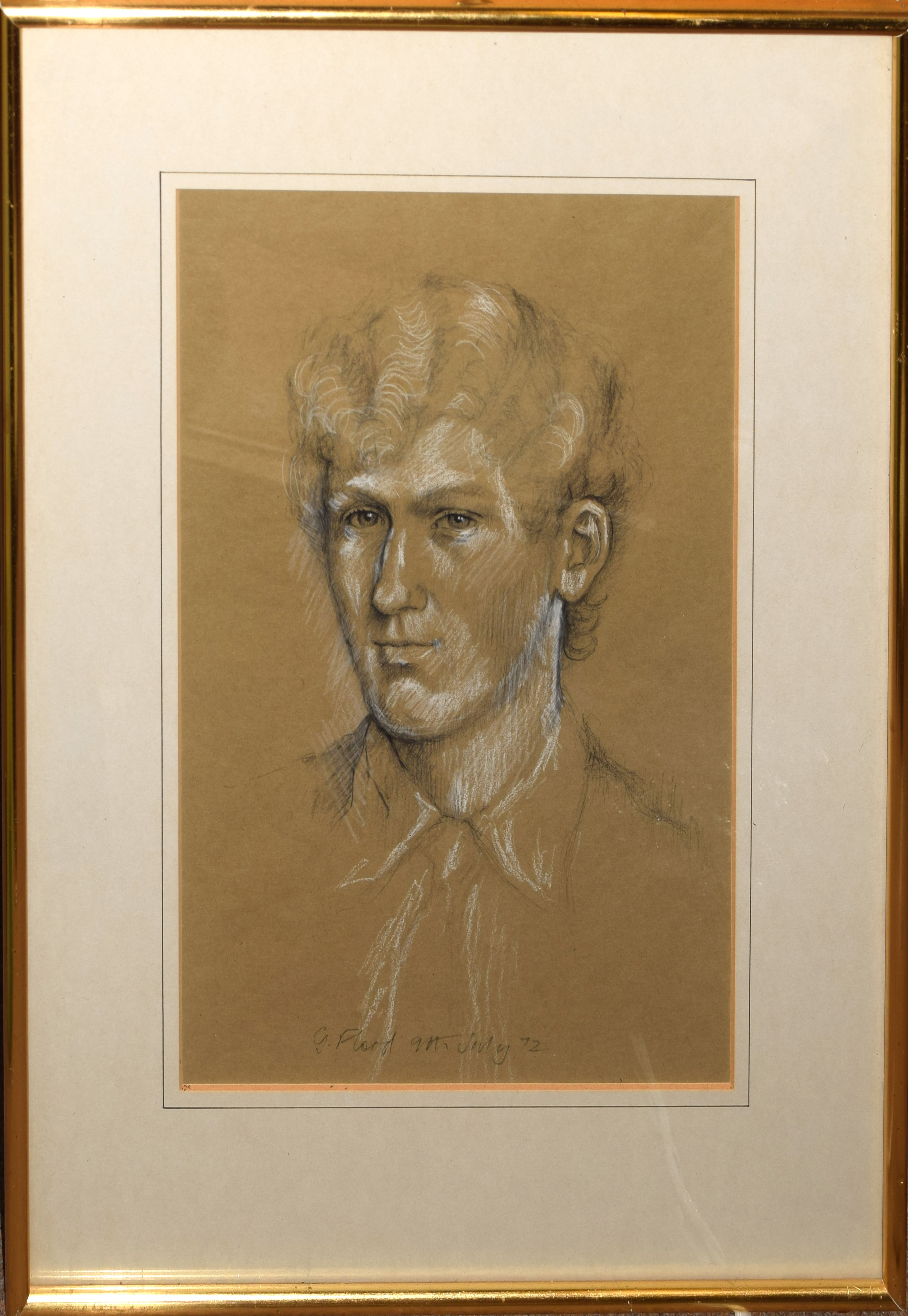 G Flood | Portrait of a man (1972) | MutualArt