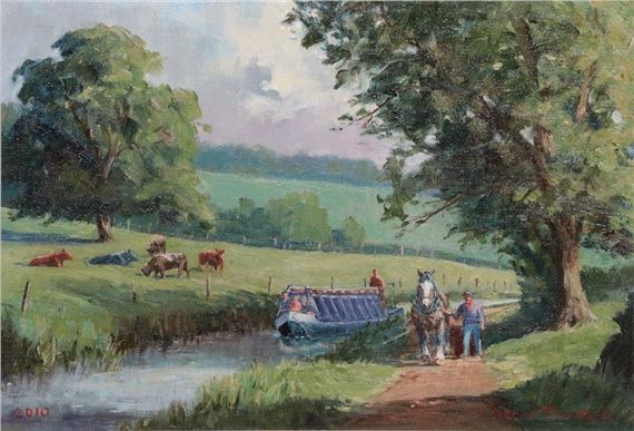 ''The Barge Horse'' - Tiverton Canal, Devon by Robin Furness, 2010