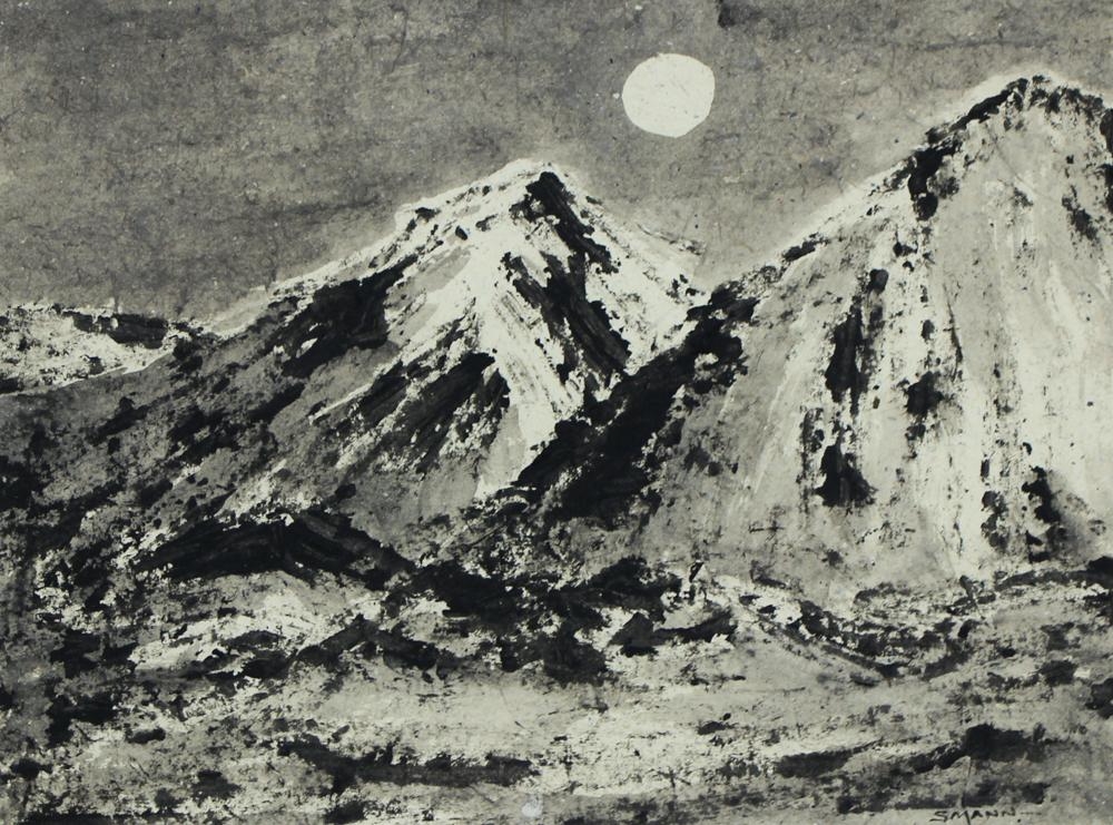 Artwork by Stephan Mann, Mount Cook, New Zealand, Made of Original Watercolour