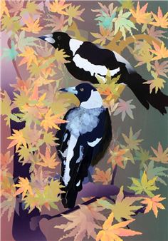 Magpies in Maples - Max Fulcher