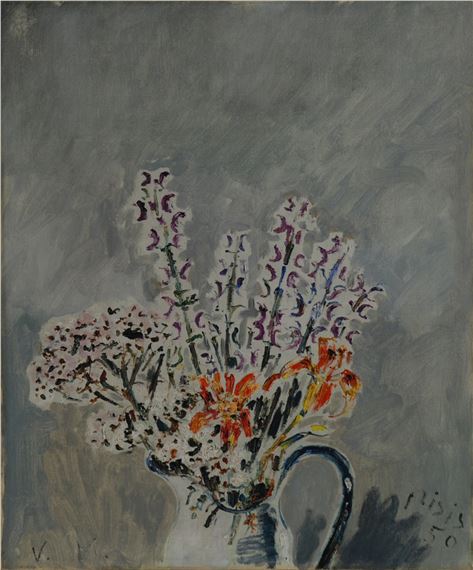 "Vaso di fiori" by Filippo de Pisis, 1950