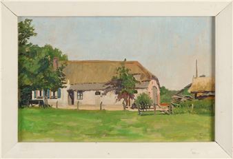 Drentse boerderij in de zomer - J. Kielstra