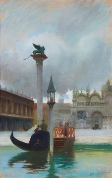 PIAZZA SAN MARCO by Emanuele Brugnoli, 1889