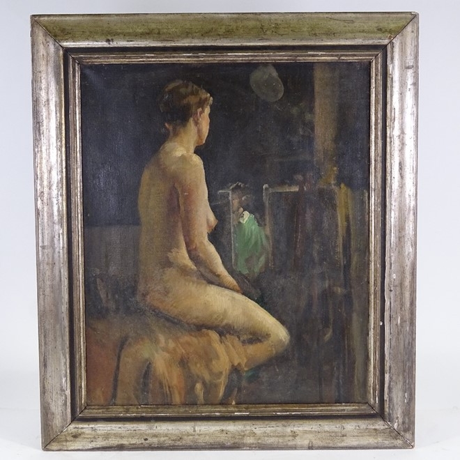 Nude study by Dame Laura Knight, early 20th century