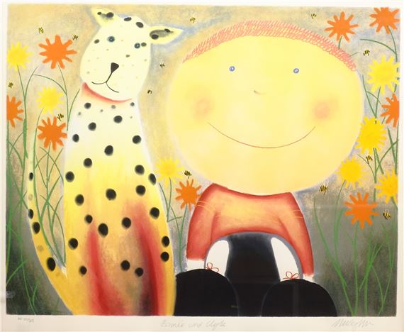 Mackenzie Thorpe | Bonnie and Clyde | MutualArt