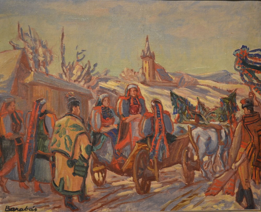 Artwork by Márton Barabás, Celebration, Made of oil, canvas