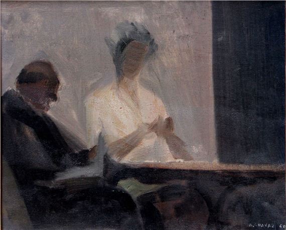 Due figure by Albert Chavaz, 1960