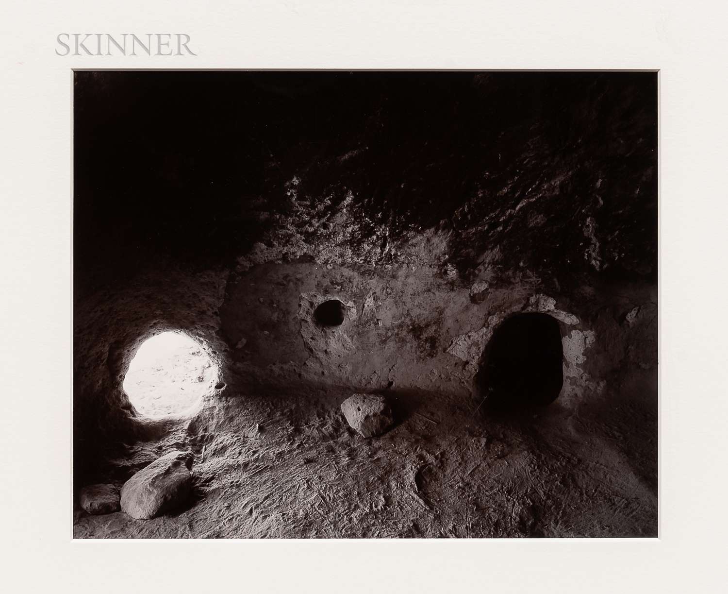 Pre-historic Cave, Tsankawee
[ sic
] , New Mexico, by Linda Connor, 1988