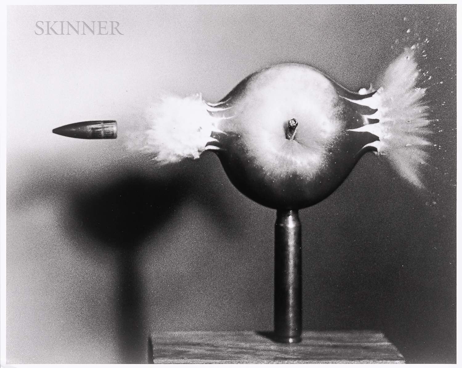 Bullet through Apple, by Harold Eugene Edgerton, 1964