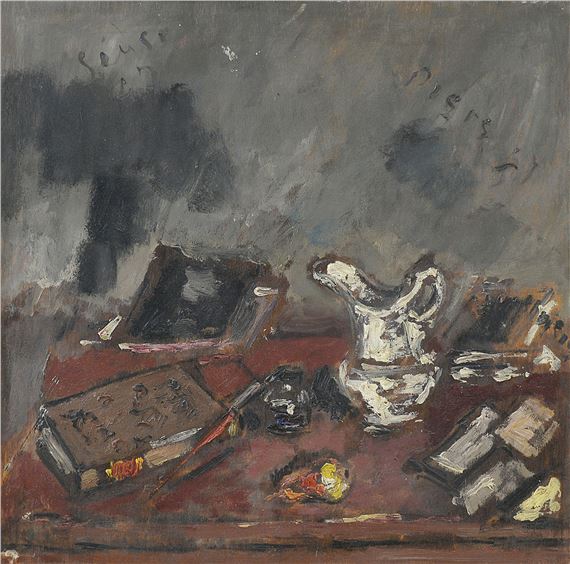 Natura morta con brocca by Filippo de Pisis, 1947