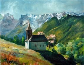 Paesaggio con casa by Ulderico Giovacchini