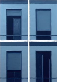 QUATTRO DIPINTI DALLA SERIE «WINDOWS» - Marco Neri