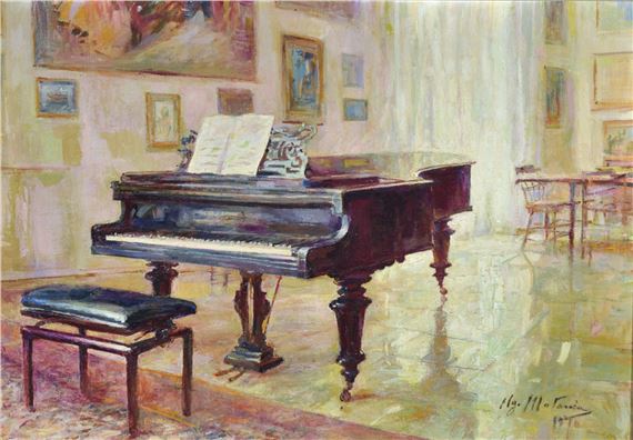 Pianoforte by Ugo Matania, 1970