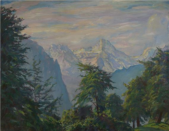 landscape near Wengen by Carl Friedrich Felber