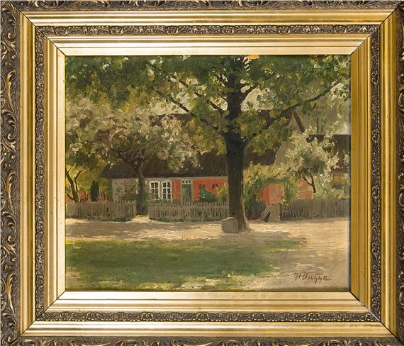 Impressionistic view of a country house by Hans Busse