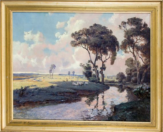 summer landscape by Gustav Schönleber