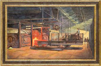 Two works: views of a steel mill - H. Kloss