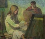 Im Atelier - Waldemar Krämer