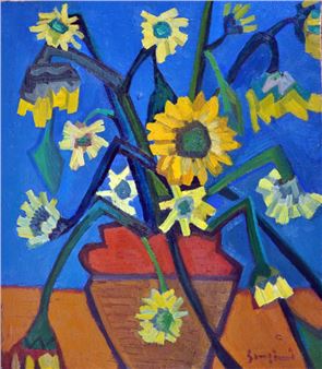 Vaso con girasoli - Mario Sangiovanni