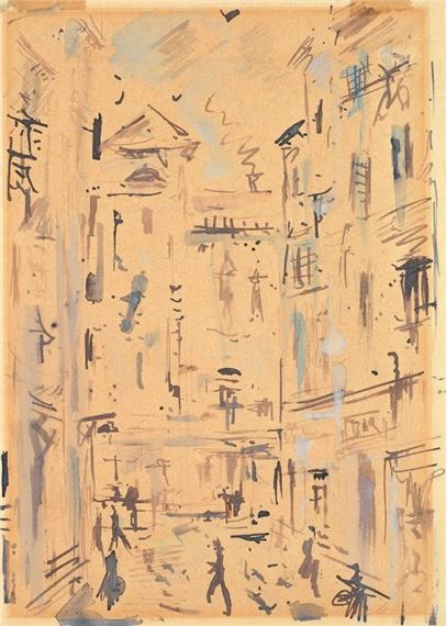 BOLOGNA - VIA FOSSALTA by Filippo de Pisis, 1940