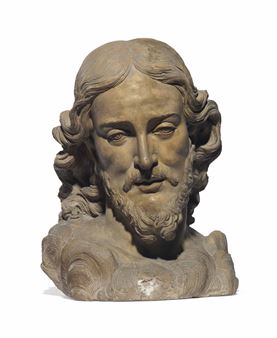 A TERRACOTTA BUST OF CHRIST - Italian School, 18th Century