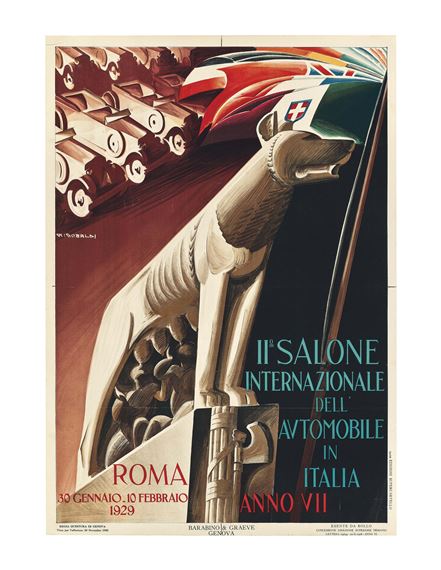 IIo SALONE INTERNAZIONALE DELL' AUTOMOBILE IN ITALIA by Giuseppe Riccobaldi, 1928
