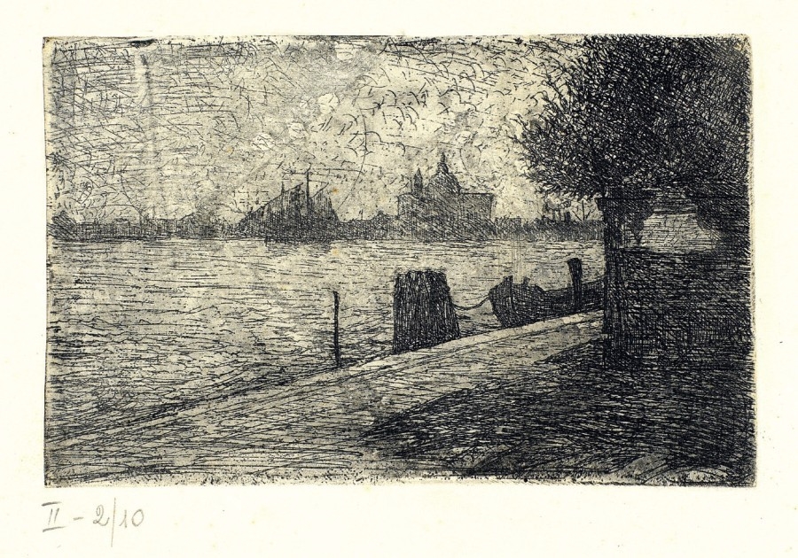 Artwork by Umberto Boccioni, GIUDECCA, Made of Etching