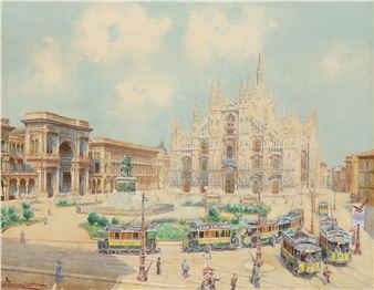 A view of Milan Cathedral - C. Veccanti