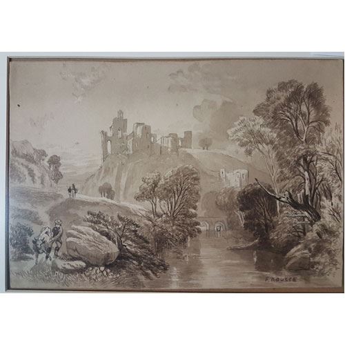 Paisaje con ruinas by F. Rousse