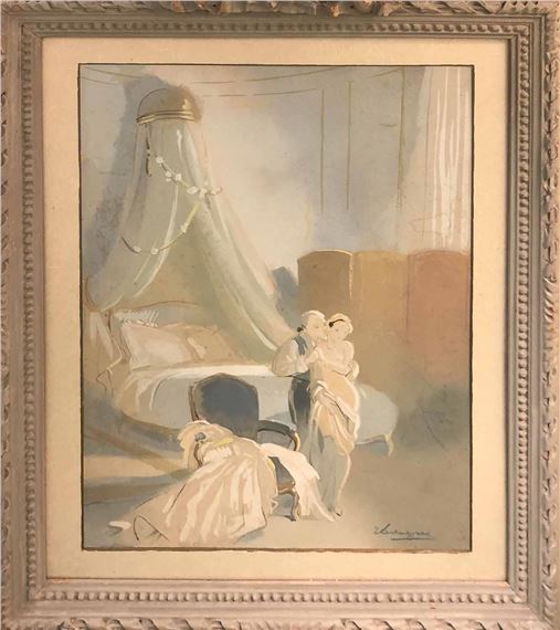 Two works: Boudoir Scenes - Eugene Le Lagasse