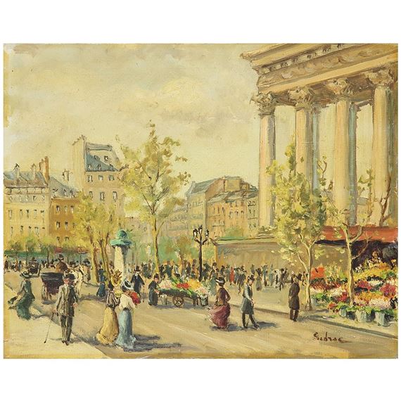 LE MARCHÉ AUX FLEURS DE LA PLACE DE LA MADELEINE by Serge Agababian Sedrac