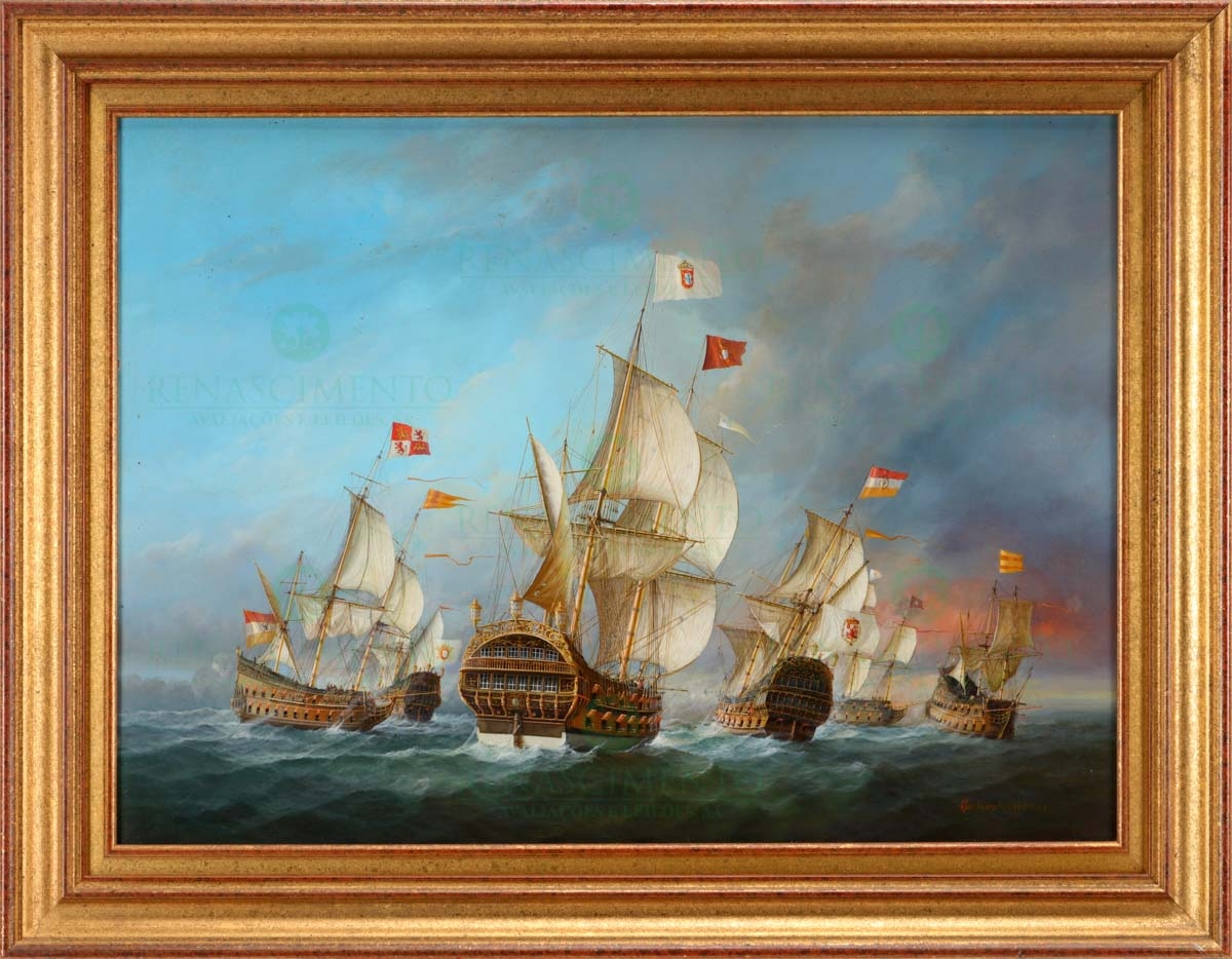 Artwork by Abraham Levy Lima, GALEÕES, Made of oil on copper