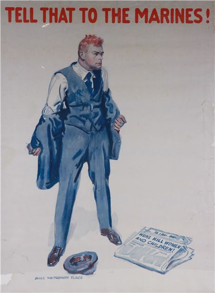 "Tell that to the Marine" by James Montgomery Flagg, 20th C.