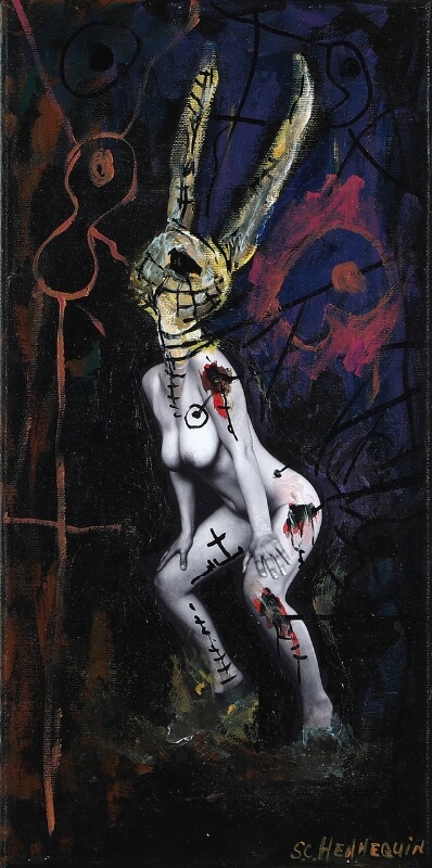 Artwork by Sc Hennequin, Bunny, Made of Mixed media on canvas