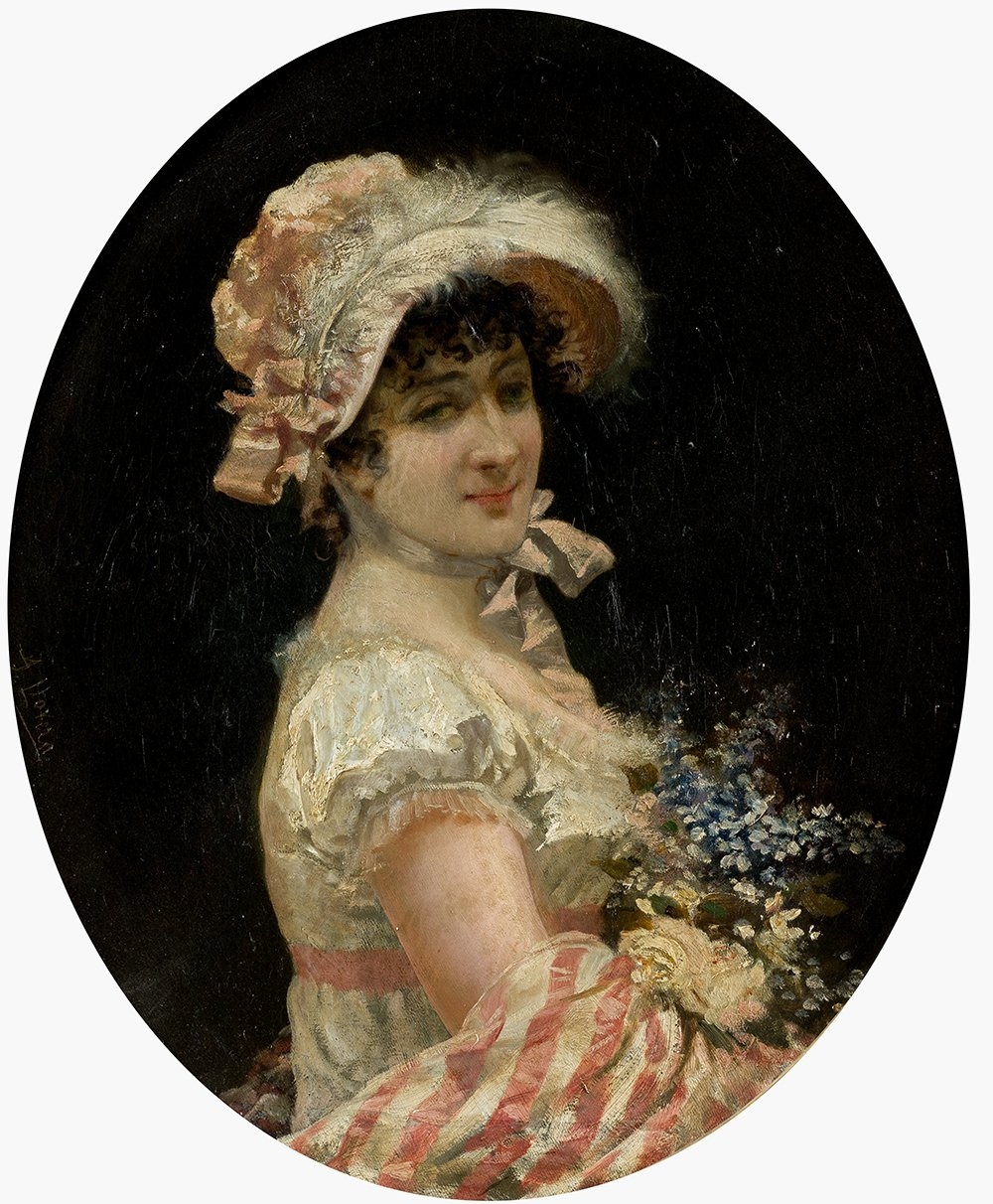 Artwork by Josep Llovera Bofill, RETRATO DE JOVEN, Made of OIL ON CANVAS