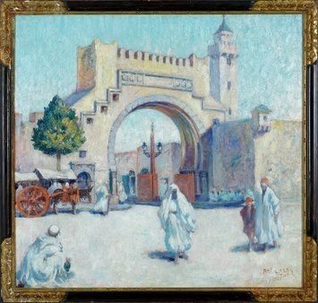 Artwork by Antoine Daens, Vue de Tunis, Made of Oil on canvas