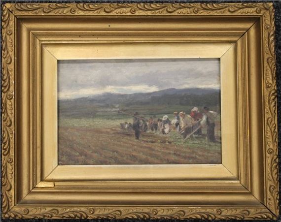 Hoeing the Field by David Farquharson, 1878