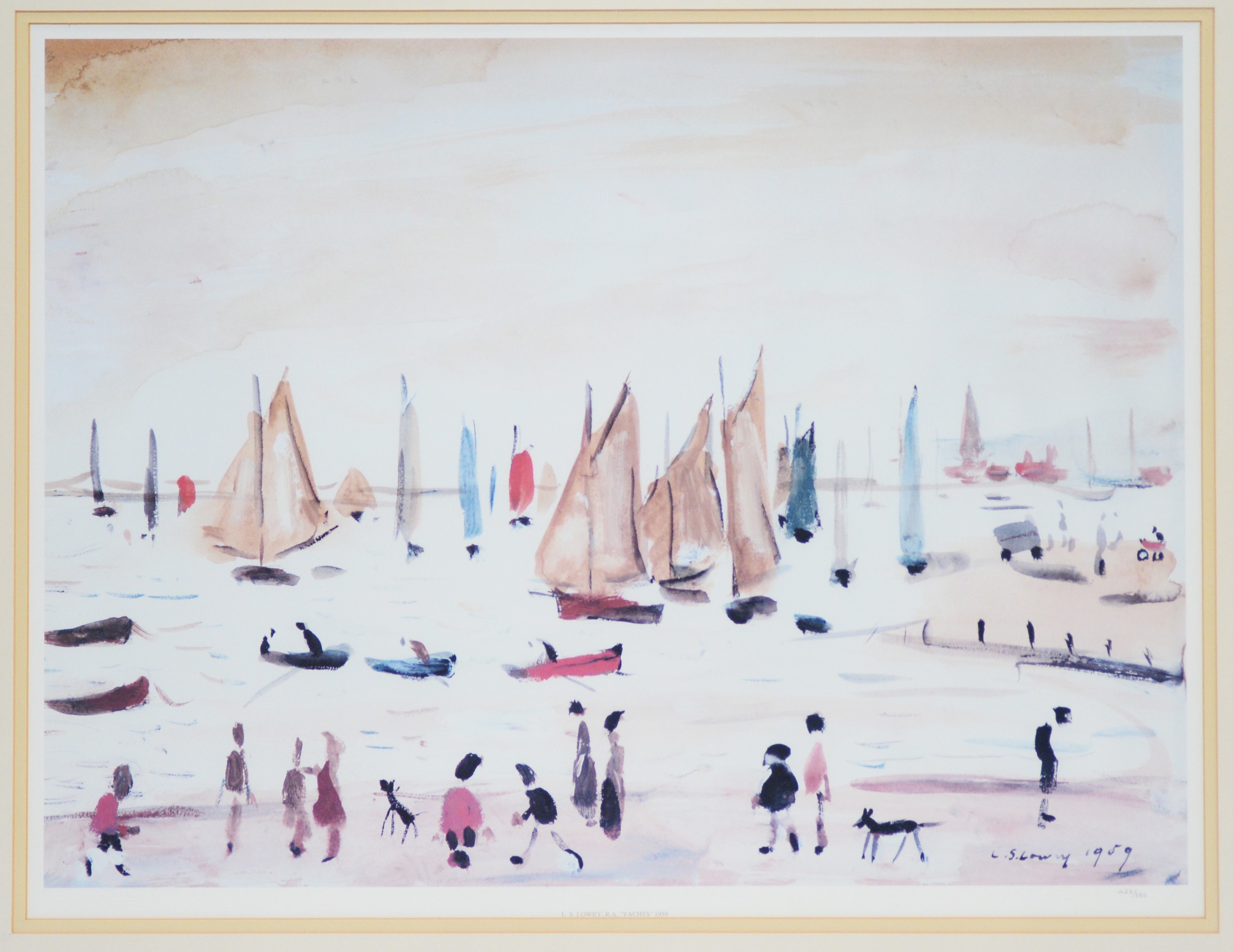 Yachts by Laurence Stephen Lowry