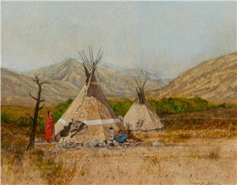 "Landscape with Native Americans" - Richard Loehle