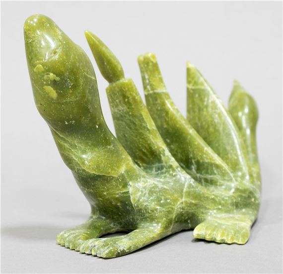 a serpentine carving of a Transformation by Tukiki Manomie