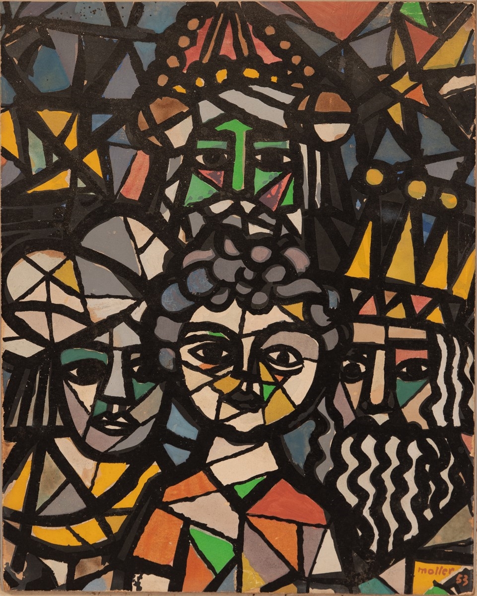 Hans Moller | ABSTRACT HEADS | MutualArt