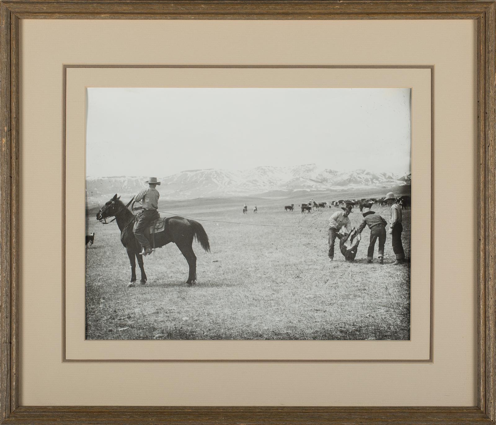 Charles Josiah Belden | Pitchfork Ranch Calf Roping | MutualArt