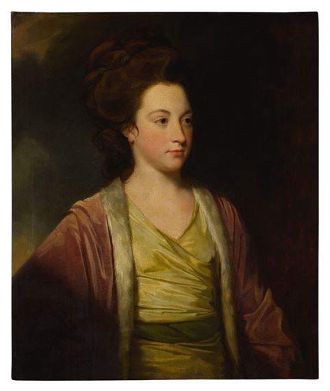 Portrait of Frances Alicia Bennet (b. 1749), half-length by George Romney